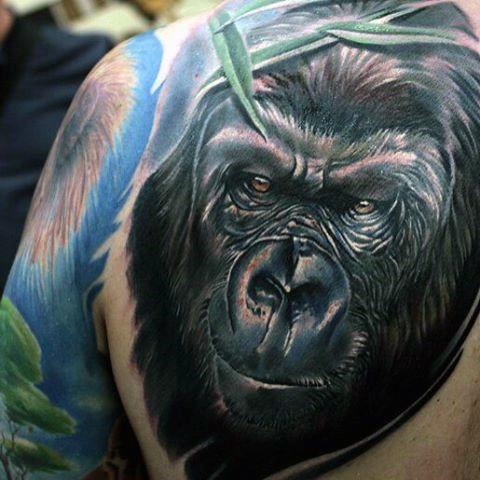 горилла татуировка 208