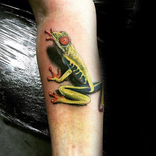 татуировка лягушка 04