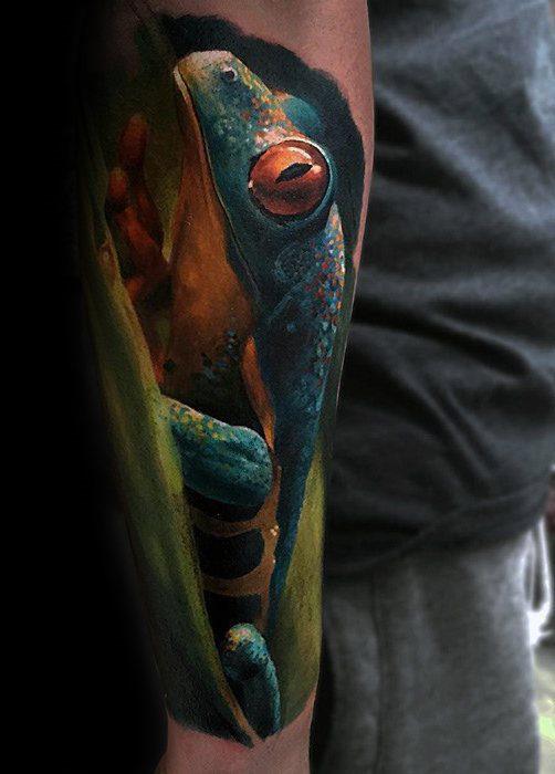татуировка лягушка 28