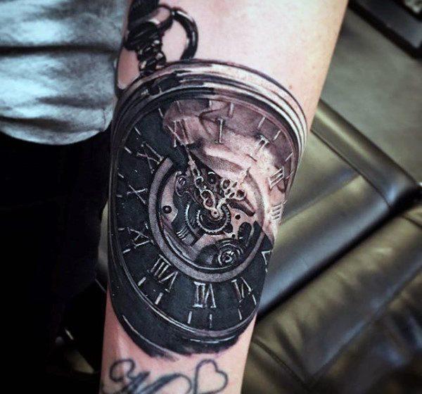 часы татуировки 01