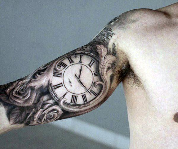 часы татуировки 15