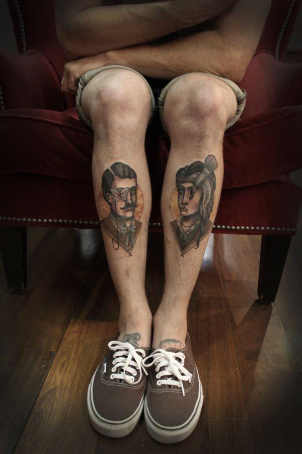 татуировка на ноге 249