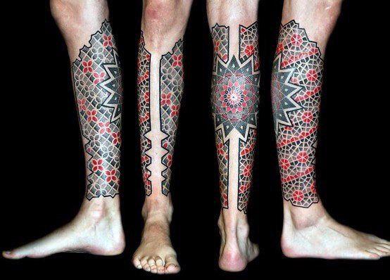 татуировка на ноге 381