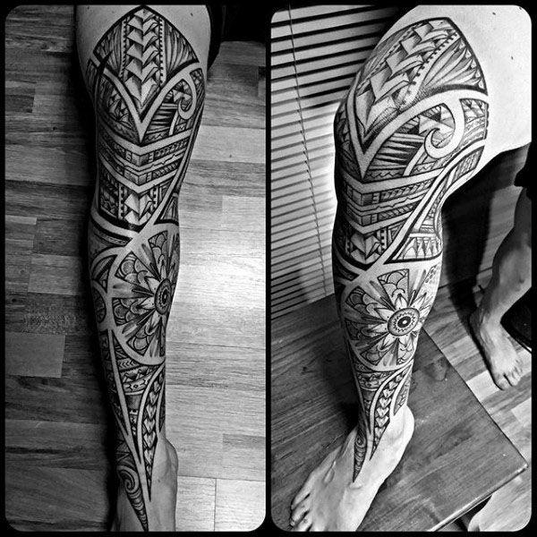татуировка на ноге 573