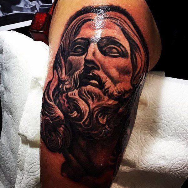 Иисус Христос татуировка 08