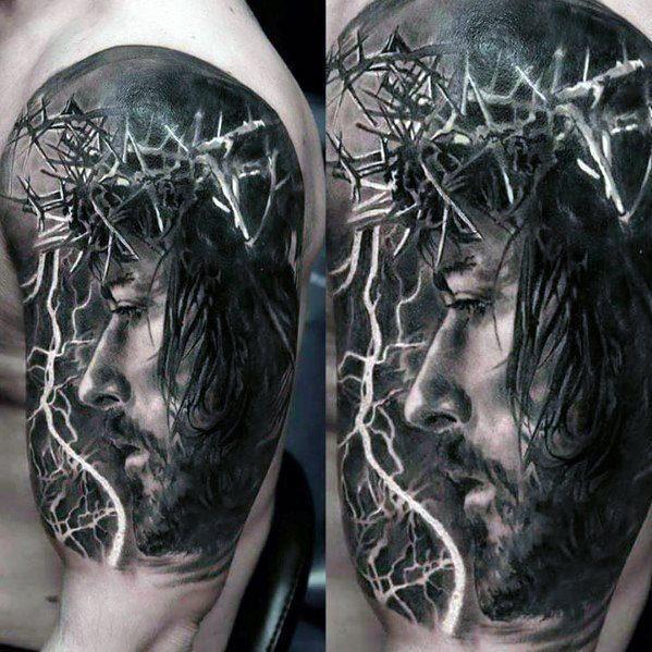 Иисус Христос татуировка 10