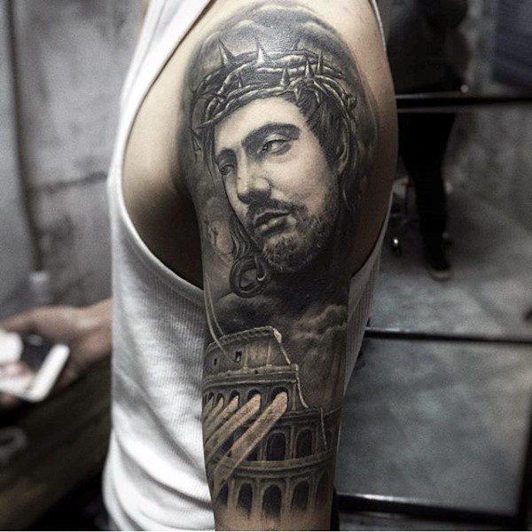Иисус Христос татуировка 114