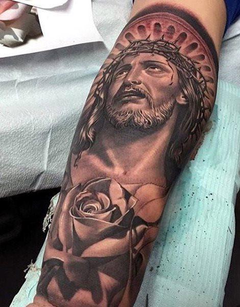 Иисус Христос татуировка 148