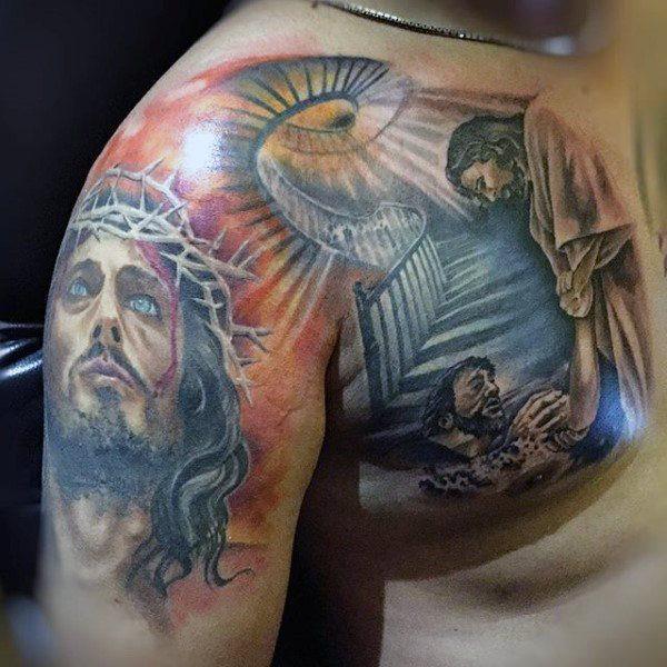 Иисус Христос татуировка 178