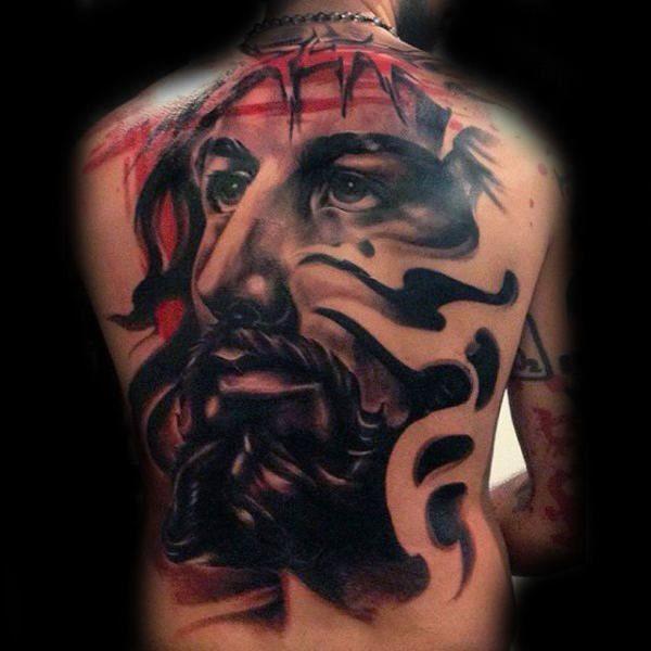 Иисус Христос татуировка 18