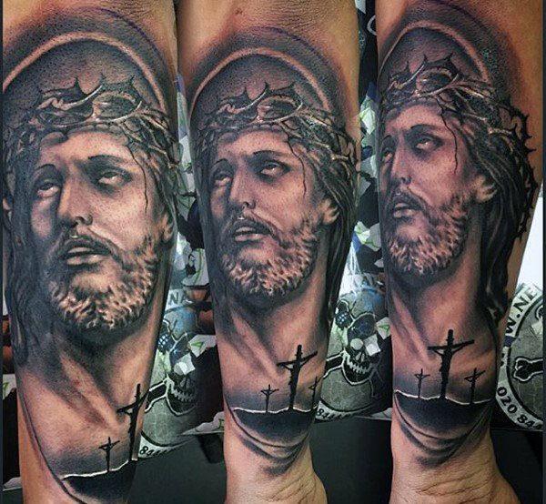 Иисус Христос татуировка 226