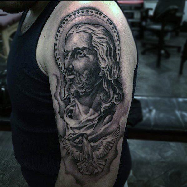 Иисус Христос татуировка 234