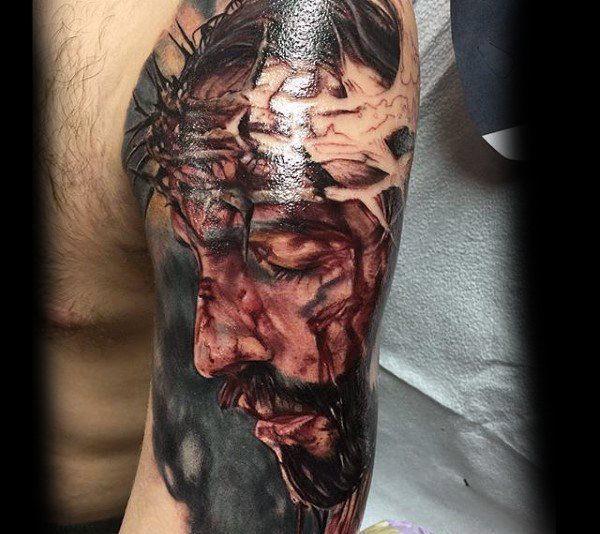 Иисус Христос татуировка 240