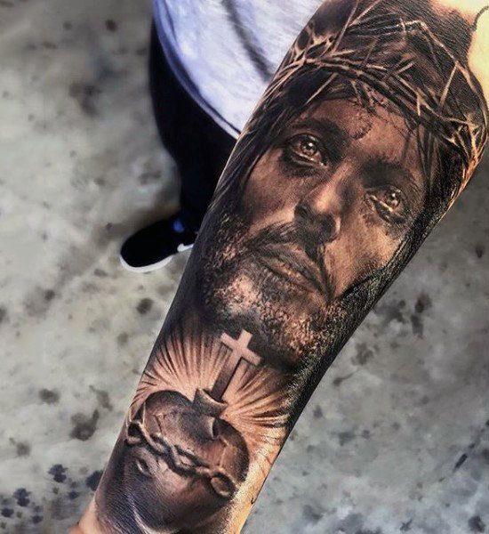 Иисус Христос татуировка 314