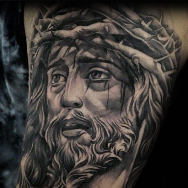 Иисус Христос татуировка 32