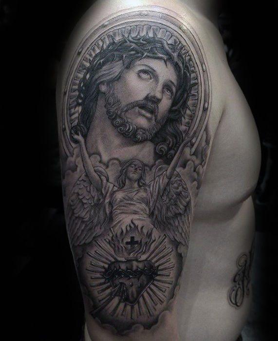 Иисус Христос татуировка 330