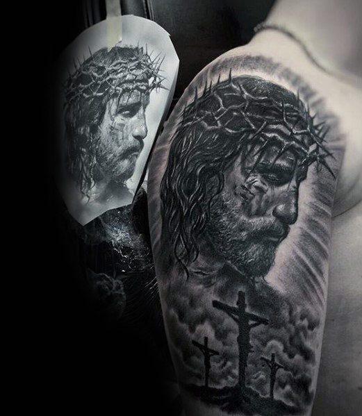 Иисус Христос татуировка 56