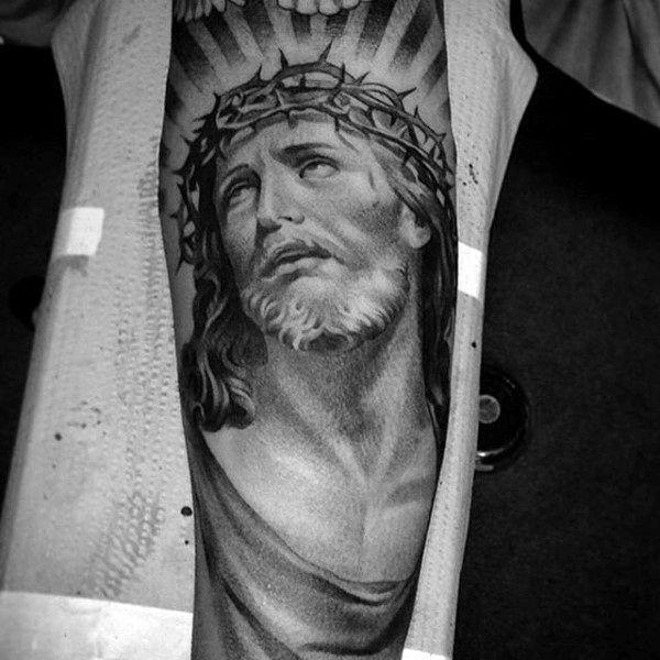 Иисус Христос татуировка 66