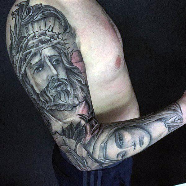 Иисус Христос татуировка 86