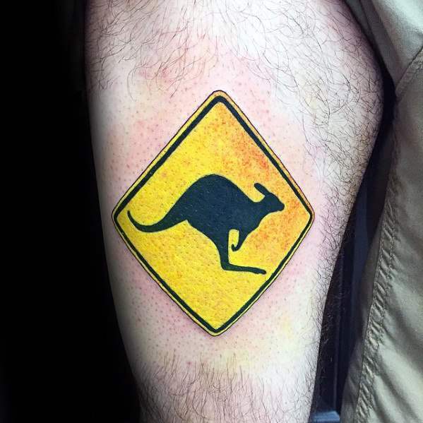 кенгуру татуировка 13