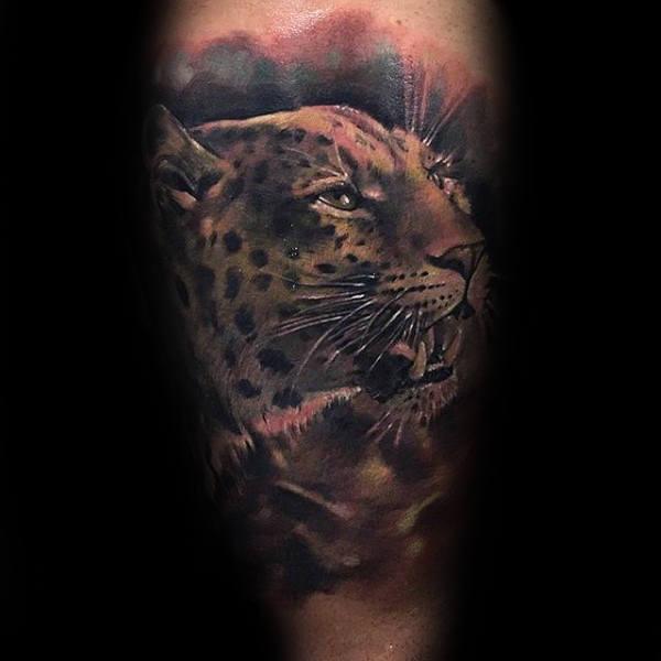 леопард тату 422