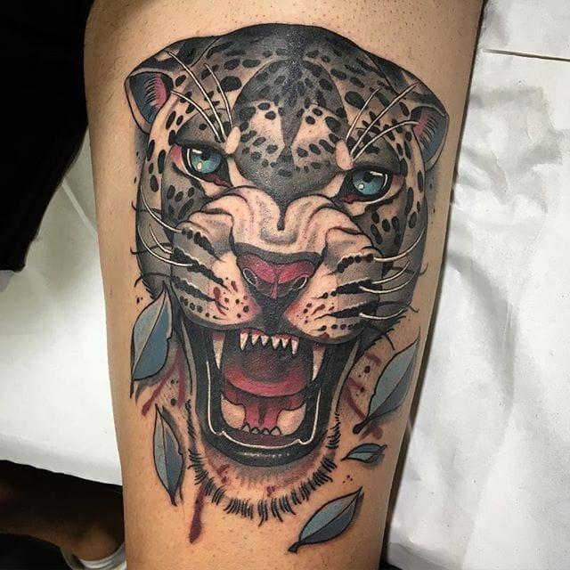леопард тату 527