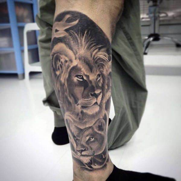 лев татуировка 136