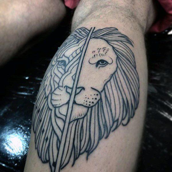 лев татуировка 804