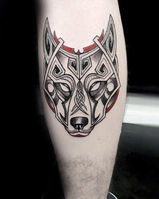 кельтский волк тату 41