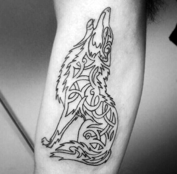 кельтский волк тату 47