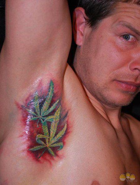 татуировка конопли марихуана 03