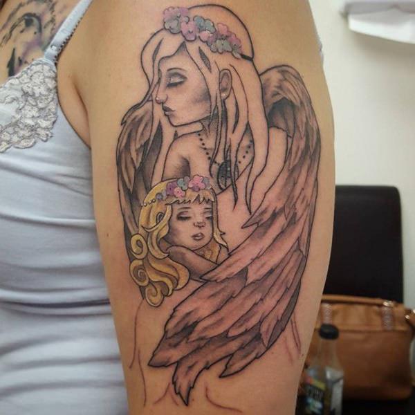 мать дочь татуировки