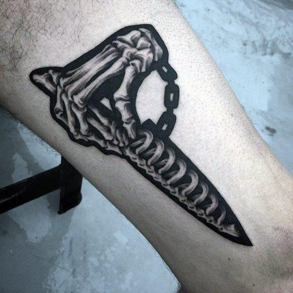 рука скелет кость татуировка 123