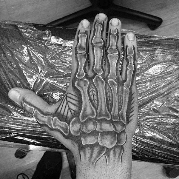 рука скелет кость татуировка 93