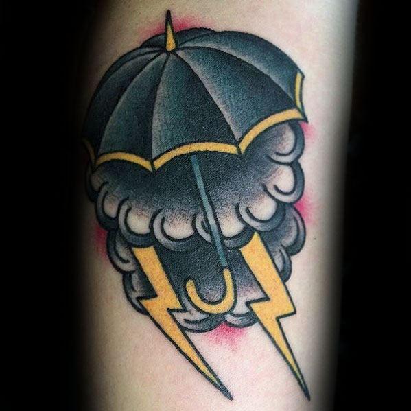 татуировка зонтик 145
