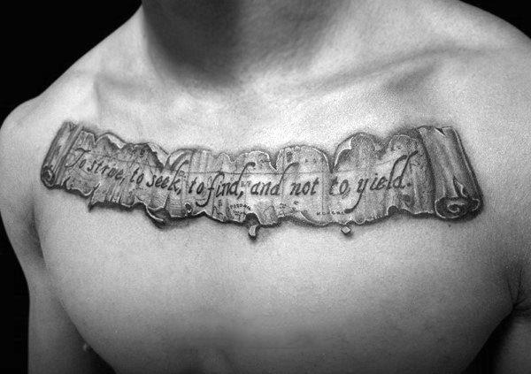 Свитки татуировки: самый ретро-дизайн
