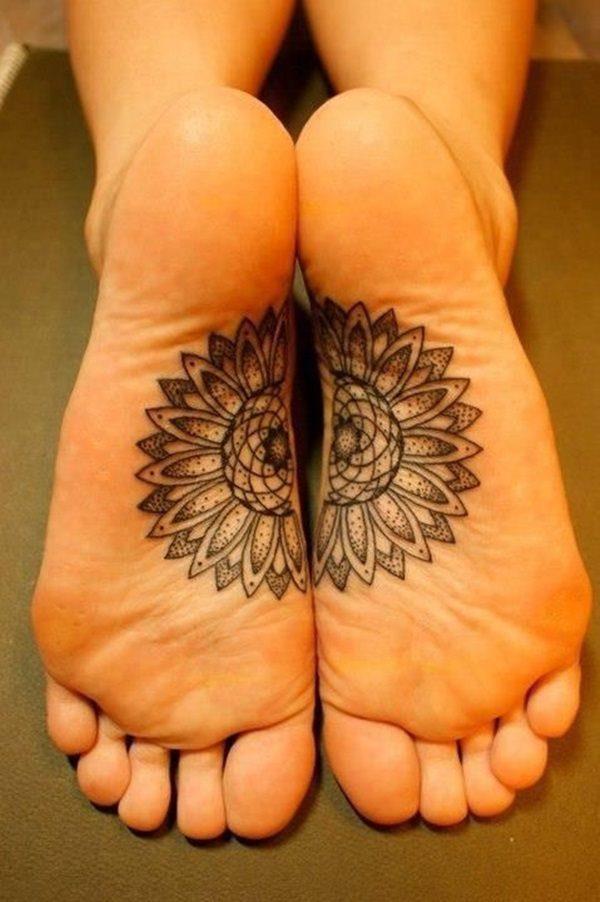 татуировка на ноге 106