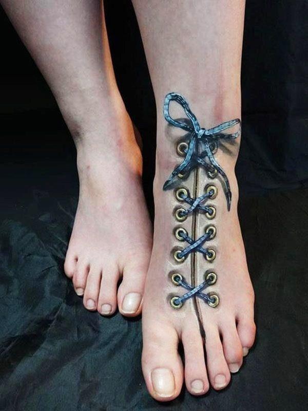 татуировка на ноге 114