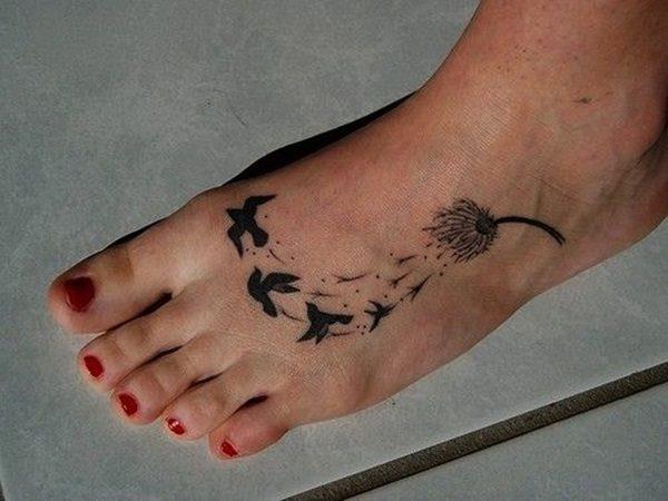 татуировка на ноге 214