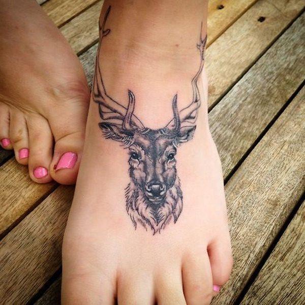татуировка на ноге 304