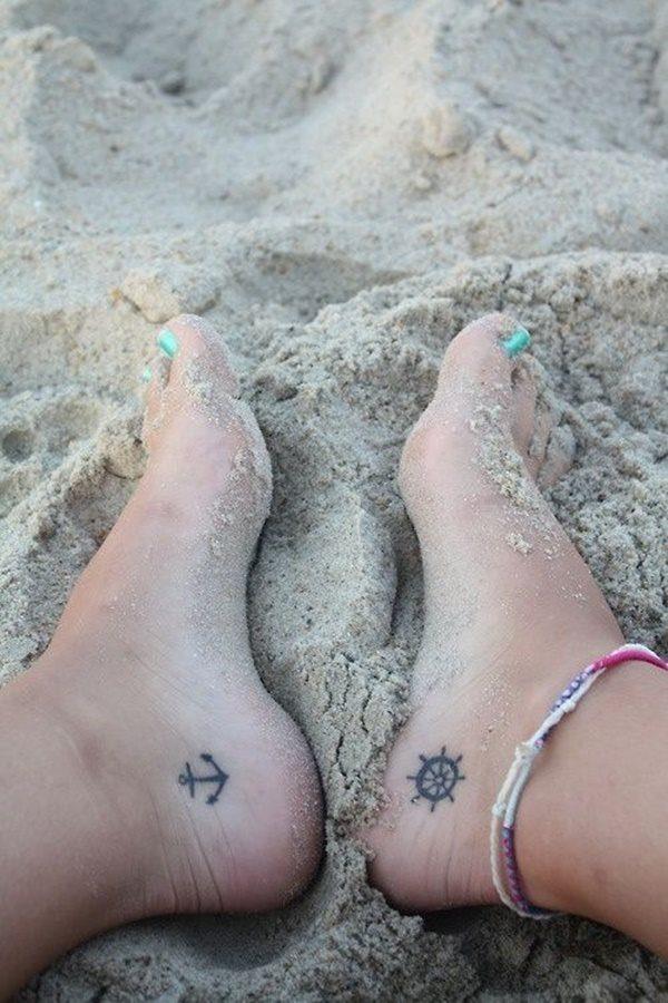 татуировка на ноге 316