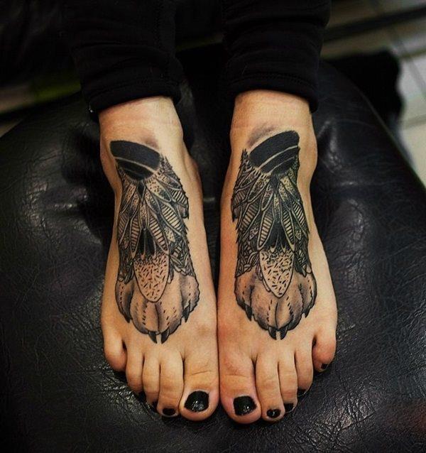 татуировка на ноге 34
