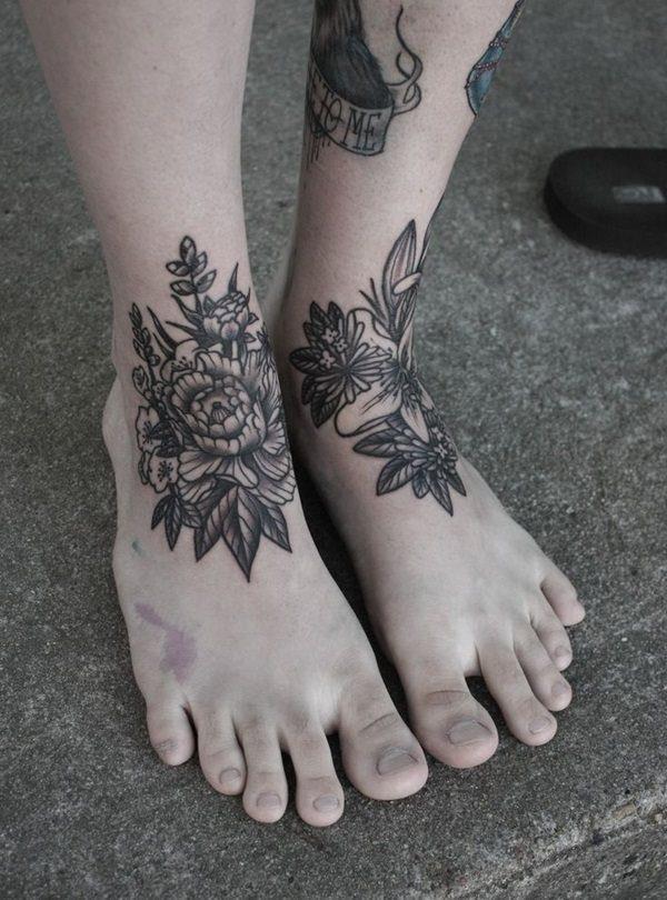 татуировка на ноге 42