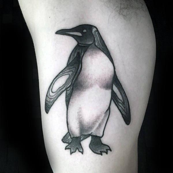 тату пингвин 23