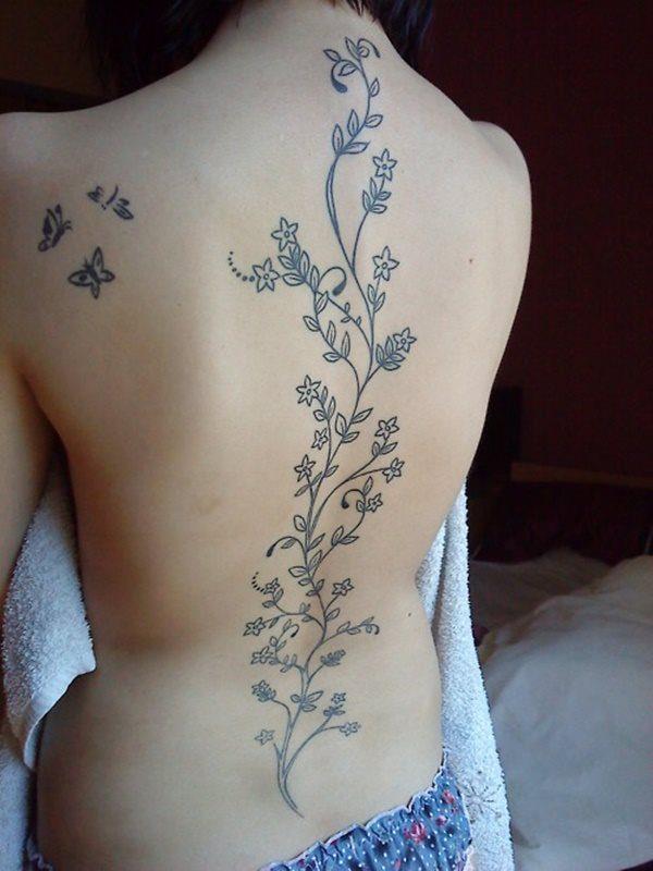 татуировка вьющееся растение 28