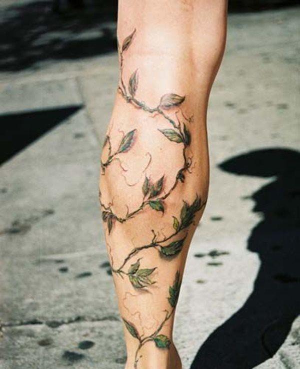 татуировка вьющееся растение 70