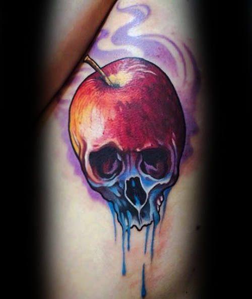 татуировка с яблоком 05