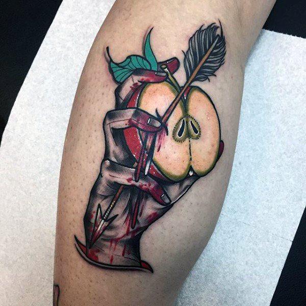 татуировка яблоко 117