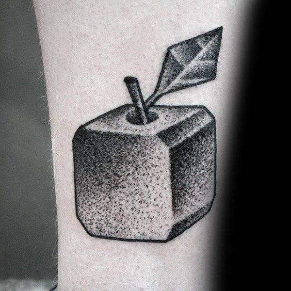 татуировка с яблоком 123