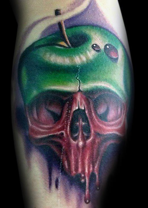 татуировка с яблоком 27